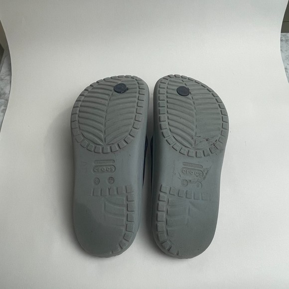 croc blue thong sandal size 4 m- 6W - Picture 7 of 10